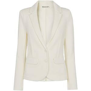 Whistles Ivory Slim Jersey Jacket